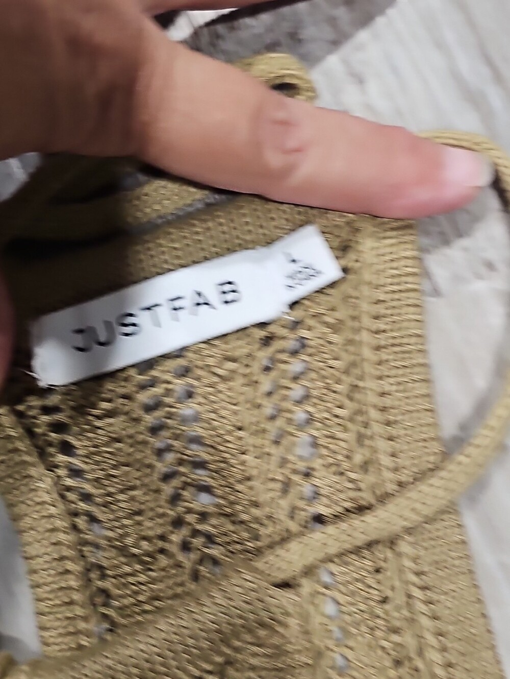 Just Fab Knit Halter Tank Top in Camel/Tan L - Picture 2 of 7